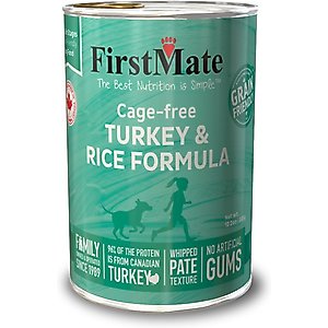Firstmate Turkey & Rice Formula Cage-Free Canned Dog Food, 12.2-oz can, case of 12