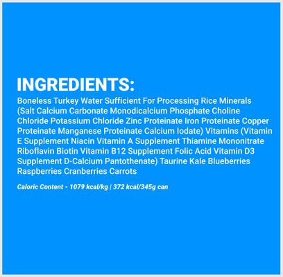 Show full view: Firstmate Turkey & Rice Formula Cage-Free Canned Dog Food, 12.2-oz can, case of 12 slide 4 of 6
