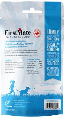 Show full view: Firstmate Wild Pacific Caught Fish Meal & Blueberries Dog Treats, 8-oz bag slide 3 of 3