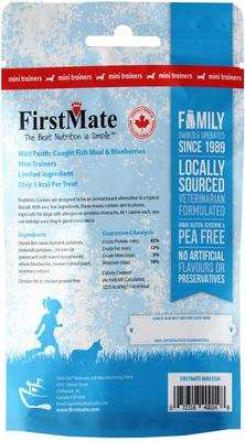 Show full view: Firstmate Wild Pacific Caught Fish Meal & Blueberries Mini Trainer Grain-Free Dog Treats, 8-oz bag slide 4 of 4