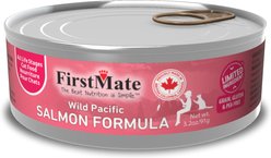 Firstmate Wild Pacific Salmon Formula Limited Ingredient Wet Cat Food, 3.2-oz can, case of 24