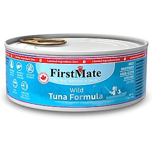 Firstmate Wild Tuna Formula Limited Ingredient Grain-Free Canned Cat Food, 5.5-oz, case of 24