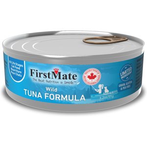 Firstmate Wild Tuna Formula Limited Ingredient Wet Cat Food, 3.2-oz can, case of 24