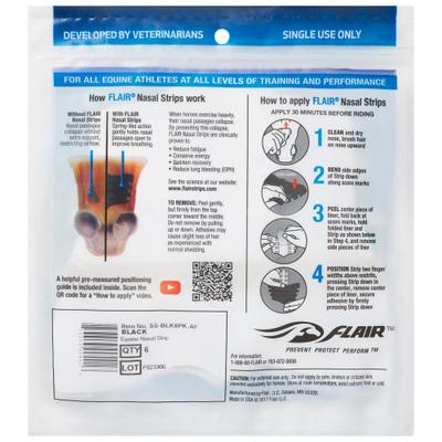 Show full view: Flair Equine Nasal Strip, Black, 6 count slide 2 of 4