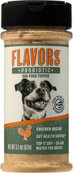 FLAVORS Dog Food Topper Probiotic Digestive-Health Chicken Flavored Powder Digestive-Aid for Dogs, 3.1-oz