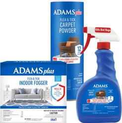 Flea & Tick - Adams Plus Flea Control Indoor Fogger, 3-oz, 3 count + 2 other items