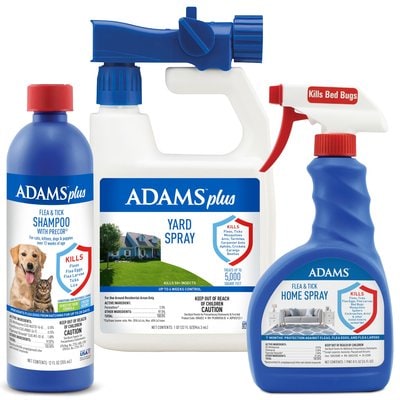 ADAMS Flea & Tick - ADAMS Yard Spray, Shampoo with Precor, Home Spray