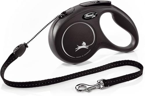 Show full view: Flexi Classic Nylon Cord Retractable Dog Leash, Black, Medium: 16-ft long slide 1 of 9