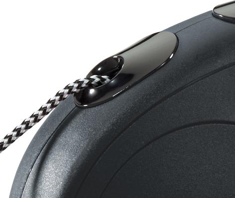 Show full view: Flexi Classic Nylon Cord Retractable Dog Leash, Black, Small: 26-ft long slide 6 of 8