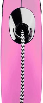 Show full view: Flexi Classic Nylon Cord Retractable Dog Leash, Pink, Medium: 16-ft long slide 2 of 8