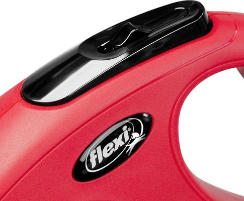 Show full view: Flexi Classic Nylon Cord Retractable Dog Leash, Red, Small: 16-ft long slide 3 of 8