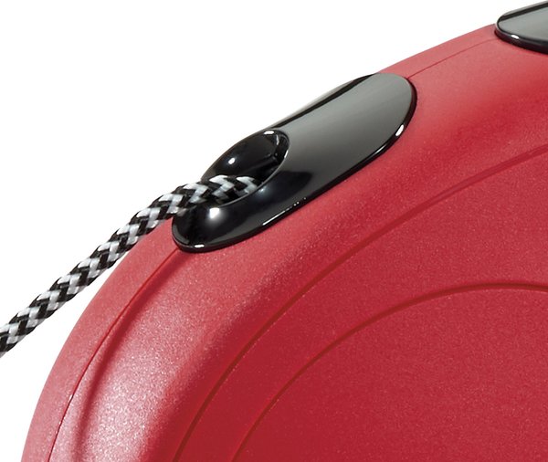 Flexi Explore Retractable Cord & Tape Dog Leash, Red