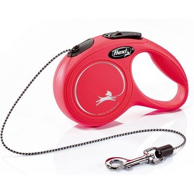 Flexi Flexi Classic Nylon Cord Retractable Dog Leash, Red, X-Small: 10-ft long