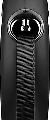 Flexi Classic Nylon Tape Retractable Dog Leash, Black, Large: 26-ft long slide 2 of 6