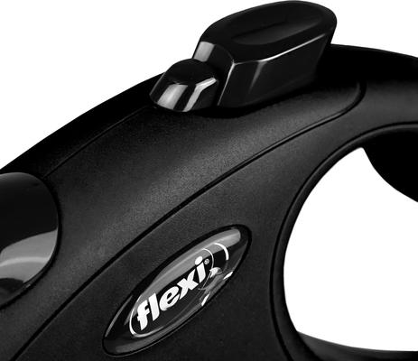 Show full view: Flexi Classic Nylon Tape Retractable Dog Leash, Black, Large: 26-ft long slide 3 of 9