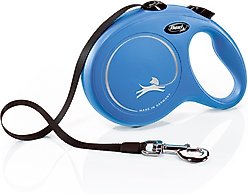 Flexi Classic Nylon Tape Retractable Dog Leash, Blue, Large: 26-ft long