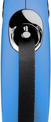 Show full view: Flexi Classic Nylon Tape Retractable Dog Leash, Blue, Medium: 16-ft long slide 3 of 10