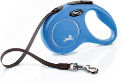 Flexi Classic Nylon Tape Retractable Dog Leash, Blue, Small: 16-ft long