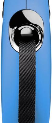 Show full view: Flexi Classic Nylon Tape Retractable Dog Leash, Blue, Small: 16-ft long slide 3 of 9