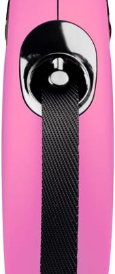 Show full view: Flexi Classic Nylon Tape Retractable Dog Leash, Pink, Medium: 16-ft long slide 2 of 9