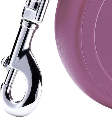 Show full view: Flexi Classic Nylon Tape Retractable Dog Leash, Pink, Medium: 16-ft long slide 4 of 9