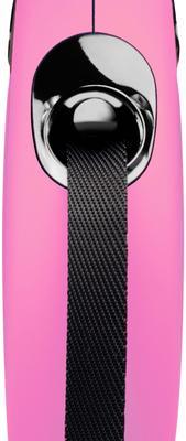 Show full view: Flexi Classic Nylon Tape Retractable Dog Leash, Pink, Small: 16-ft long slide 2 of 9