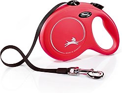 Flexi Classic Nylon Tape Retractable Dog Leash, Red, Large: 16-ft long
