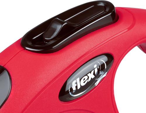 Show full view: Flexi Classic Nylon Tape Retractable Dog Leash, Red, X-Small: 10-ft long slide 2 of 9