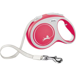 Discontinued FLEXI Comfort Nylon Tape Retractable Dog Leash, Red