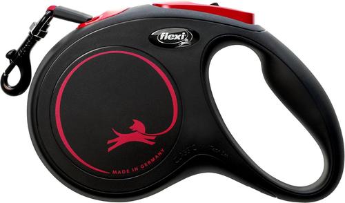 Show full view: Flexi New Classic Plastic Retractable Dog Leash, Black Fire, Medium: 16-ft long, 0.8-in wide slide 6 of 7