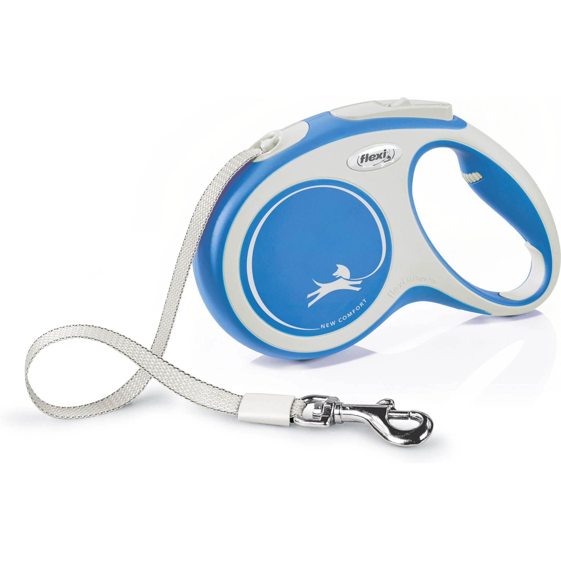 Flexi New Comfort Tape Plastic Retractable Dog Leash, Medium: 16-ft long