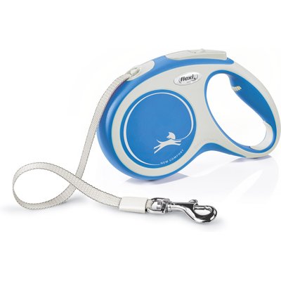 Flexi Flexi New Comfort Tape Plastic Retractable Dog Leash, Medium: 16-ft long