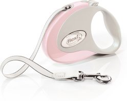 Flexi Style Plastic Retractable Dog Leash, Pink, Small: 10-ft long