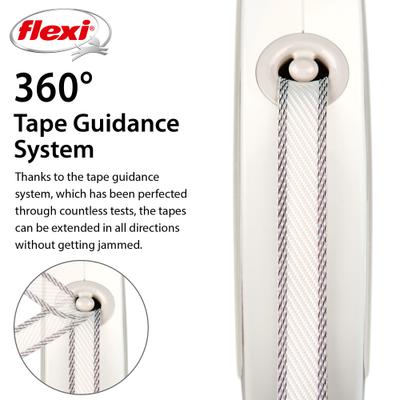 Show full view: Flexi Style Plastic Retractable Dog Leash, White, Medium: 16-ft long slide 4 of 7