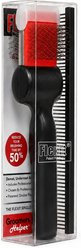 FlexIt Home 3-IN-1 Firm Flex Pet Grooming Brush, Red/Silver, 2-in