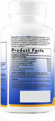Show full view: Flexpet CM8 Joint Health Dog & Cat Supplement, 60 count slide 3 of 6