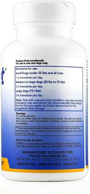 Show full view: Flexpet CM8 Joint Health Dog & Cat Supplement, 60 count slide 4 of 6