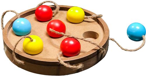 Show full view: Flipo Brainiac Bat-A-Ball Treat-Dispensing Dog Toy, Multi-Color slide 1 of 4