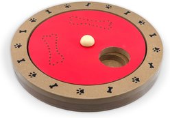 Flipo Brainiac Spin-O-Rama Treat-Dispensing Dog Toy, Red slide 1 of 2