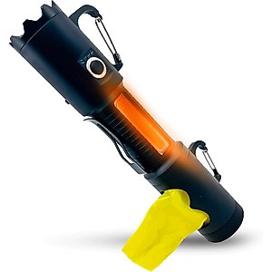 Flipo Dr. Mike's Doggie Doo All Bag Dog Poop Bag Dispenser with Flashlight