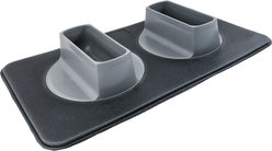 Flipo Ear Clear Non-skid Pet Feeding Station, Gray slide 1 of 5