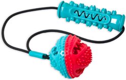 Flipo Ruff & Ready Duo Chew & Tug Dog Toy, Blue