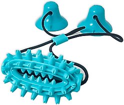 Flipo Ruff & Ready Solo Chew & Tug Dog Toy, Blue