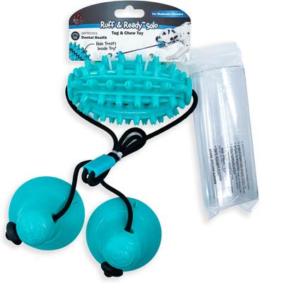 Show full view: Flipo Ruff & Ready Solo Chew & Tug Dog Toy, Blue slide 4 of 6