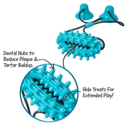Show full view: Flipo Ruff & Ready Solo Chew & Tug Dog Toy, Blue slide 2 of 6