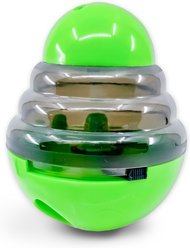 Flipo Tumbler Balancing Treat-Dispensing Dog Toy, Green