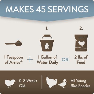 Show full view: FlockLeader Arrive Poultry Supplement, 8-oz bag slide 5 of 9