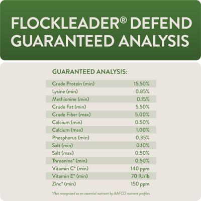 Show full view: FlockLeader Defend Functional Poultry Treat, 3.5-lb bag  slide 9 of 11