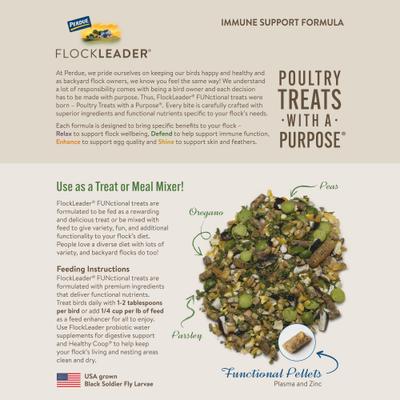 Show full view: FlockLeader Defend Functional Poultry Treat, 3.5-lb bag  slide 2 of 11