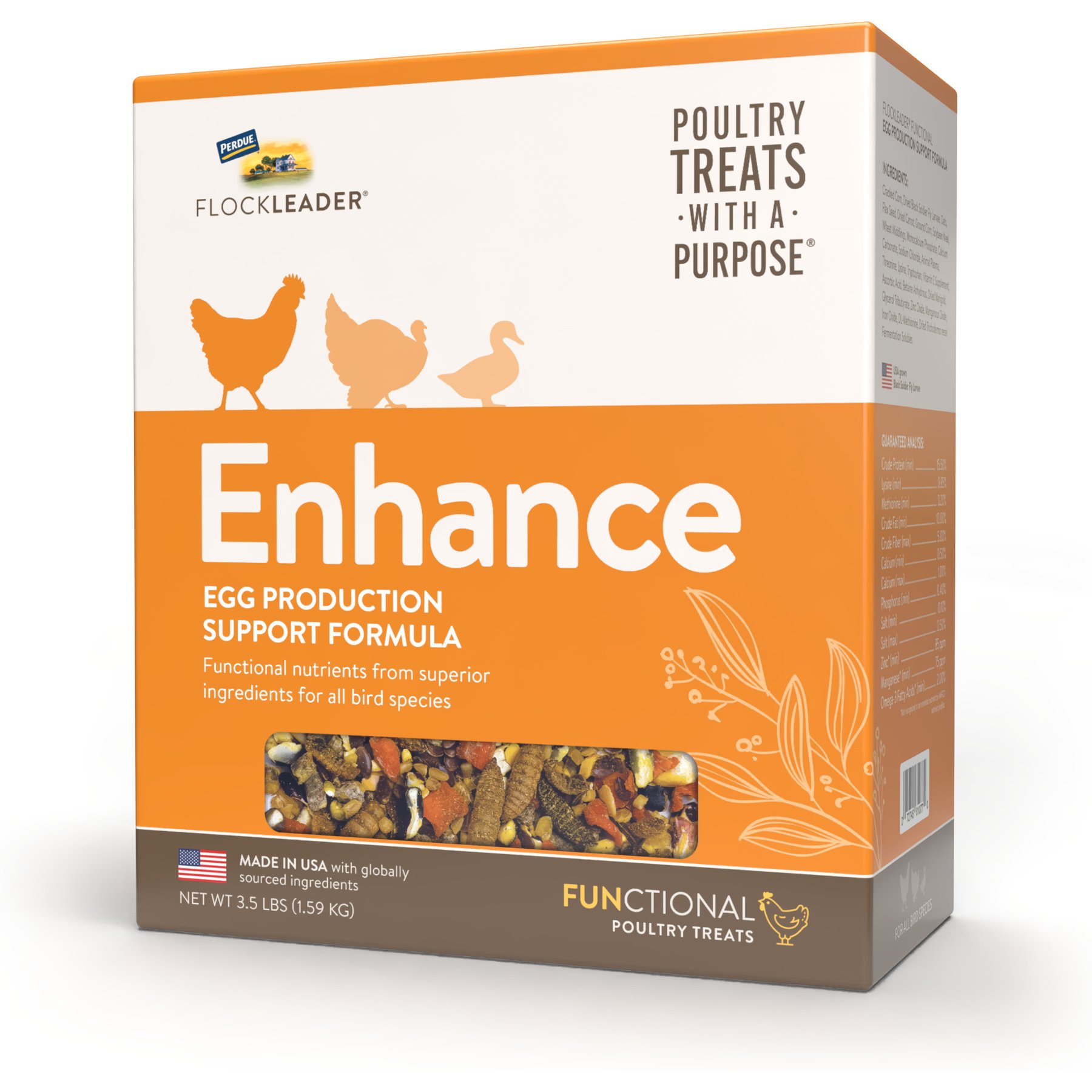 FlockLeader Enhance Functional Poultry Treat, 3.5-lb bag